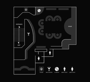 間取り図 - THE27CLUB (新宿/歌舞伎町) MV対応可撮影/パーティースペース　の間取り図