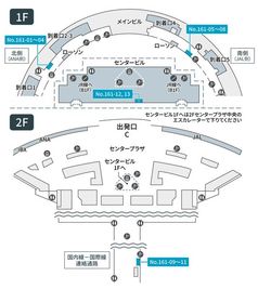 テレキューブ 新千歳空港内 2階　国内線-国際線　連絡通路 161-10の間取り図