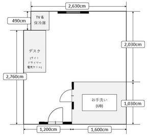 ホテルアスティア名古屋栄 【ベッド有りデイユース：１】６：００～　４時間より利用可の間取り図