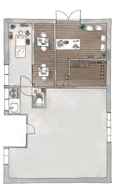 建物全体の図面です。 - レンタルスタジオdiporto（ディポルト） レンタルスタジオdiportoの間取り図