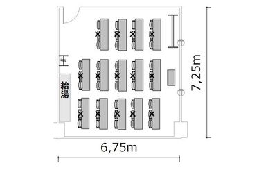 TKPスター貸会議室 護国寺 403会議室の間取り図