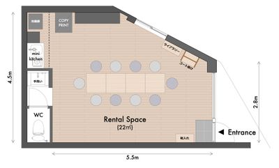 YORIAI西川口 フォトスタジオの間取り図