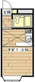 イースペ☆ベルピア土呂 【１０４号室】ノースブルー・アネックスの間取り図