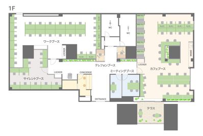 BIZcomfort八千代緑が丘 会議室（4名用）の間取り図