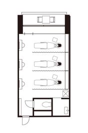 EYENA eyelash 【ベッド2】マツエク、アイブロウ専用サロンの間取り図