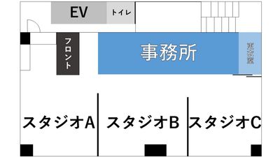 間取り図 - OTEMON2116 プライムラインCスタジオの間取り図