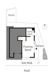 BlanCo. テラス付き★路面レンタルスペース【シンプルプラン】の間取り図