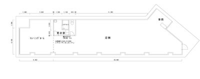 グリットファイトショップ内 水道橋駅徒歩2分 サンドバッグ完備 ボクシング ヨガ パーソナルの間取り図