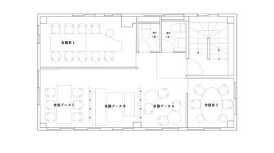 ベースポイント オープンブース席Bの間取り図