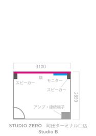 間取図 - STUDIO ZERO 町田ターミナル口店 Studio B - ピンク: 定員2名の間取り図