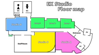 EXスタジオ麹町 動画配信・撮影スタジオ Bの間取り図