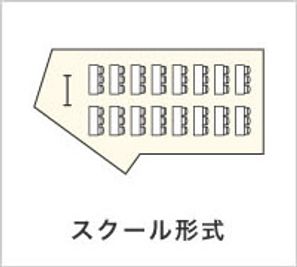 貸会議室TimeOffice名古屋 TimeAB スクール型  最大48名利用可（87㎡） の間取り図