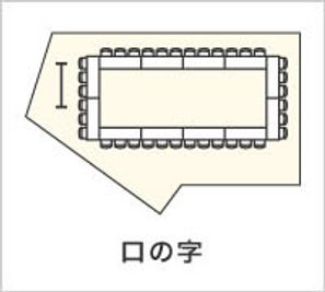 貸会議室TimeOffice名古屋 TimeH スクール型  最大42名利用可（85㎡） の間取り図