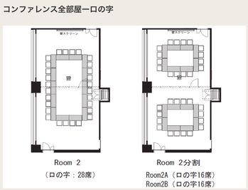 丸ビルホール&コンファレンススクエア Room2の間取り図