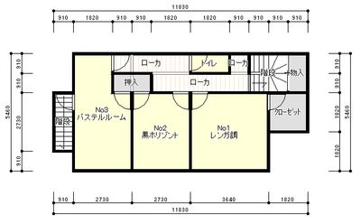 2F - StudioYachimataBase 民家スタジオStudioYachimataBaseの間取り図