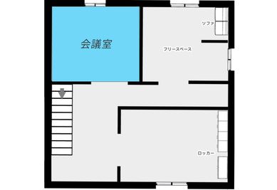 3F 手前の部屋です。 - オレンジワーク内 3F レンタルスペース オレンジワーク内 3F 会議室Aの間取り図