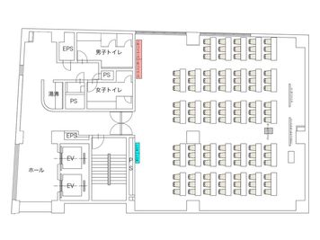 【レイアウト図面】 - 【閉店】TIME SHARING 浜松町コスモ金杉橋ビル 2階　貸し会議室の間取り図