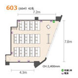 アットビジネスセンター池袋駅前別館 603号室の間取り図