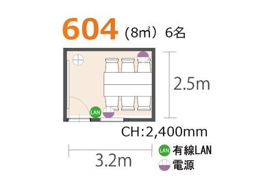 アットビジネスセンター池袋駅前別館 604号室の間取り図