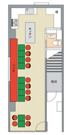 サクラホテル神保町アネックス キッチン完備のレンタルスペースの間取り図