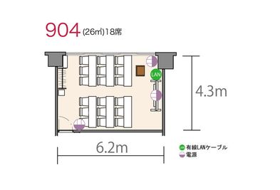 アットビジネスセンターPREMIUM新大阪（正面口駅前） 904号室の間取り図