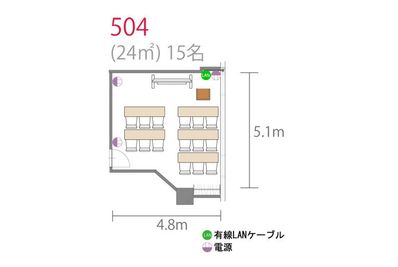 アットビジネスセンター横浜西口駅前 504号室の間取り図