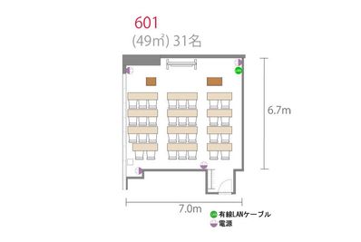 アットビジネスセンター横浜西口駅前 601号室の間取り図