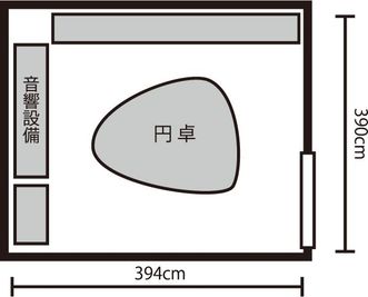 Space&Gallery SOMETHING  4階　マンハッタンルームの間取り図