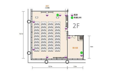 アットビジネスセンターサテライト赤坂見附 201号室の間取り図