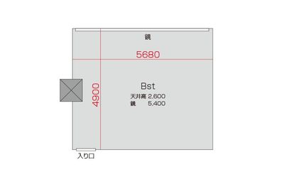 心斎橋 レンタルスタジオ　STUDIO BUZZ  Bstの間取り図