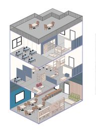 CO-WORKING SALON四季のいろ　レンタル会議室 カフェ併設！レンタル会議室３の間取り図