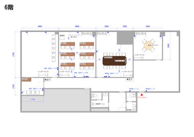 【TIME SHARING 四谷6F全体図面_高画質】 - TIME SHARING四谷 【閉店】防音ルーム6Dの間取り図