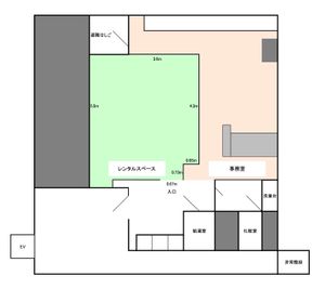 レンタルスペース目黒の間取り図