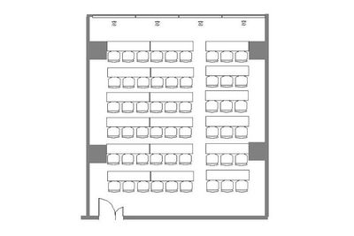 Natuluck茅場町 新館 会議室（4階）の間取り図