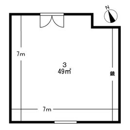 UraraStudio千葉【京成大久保店】 第3スタジオの間取り図