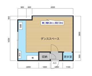 レンタルスタジオNSA 1号店 （ 三晃ビル ）の間取り図