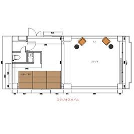 田町駅徒歩7分のレンタルスペース！オンライン会議やイベントも◎ 【シバスペ】SHIBAURA space（38名着席可）の間取り図