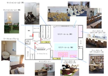 Liberty House（リバティハウス） セミナールーム（前4列まで）の間取り図