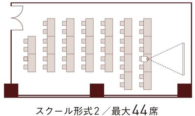 常盤橋タワー コンファレンス Room B レイアウト例3 - 常盤橋タワーコンファレンス Room Bの間取り図