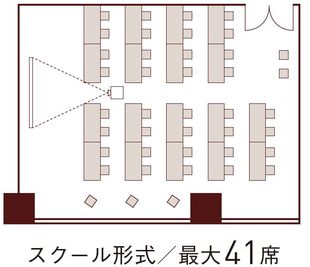 常盤橋タワー コンファレンス Room D レイアウト例2 - 常盤橋タワーコンファレンス Room Dの間取り図