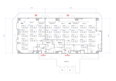 【TIME SHARING 新宿御苑前 8F_図面】 - TIME SHARING 新宿御苑前 壱丁目参番館 8Bの間取り図