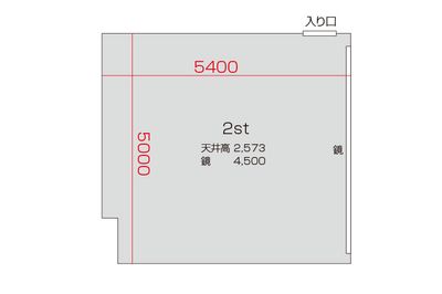 レンタルスタジオ　STUDIO BUZZ 八王子 ２stの間取り図