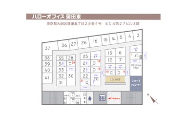 テレワークブース蒲田＿図面 - テレワークブース蒲田 【閉店】ブース29の間取り図