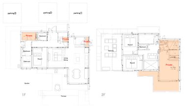 Kyonan Villa by skew 庭付き別荘・一軒家ハウススタジオの間取り図