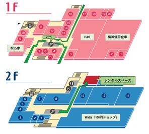 館内マップ案内図 - ちぇるる野毛210号室 レンタルスペースちぇるる野毛210号室プラス野毛の間取り図