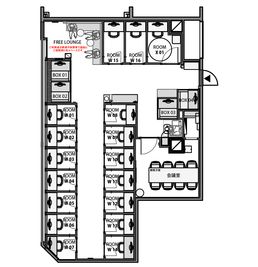 H¹T四ツ谷（サテライト型シェアオフィス） ROOM W 01の間取り図