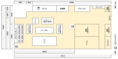 Colormell（カラメル）六本木2号店 平日8〜18時｜会議・デスクワーク専用プラン｜少人数利用：〜6名の間取り図