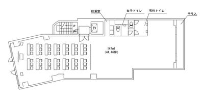 大井貸会議室 大井貸会議室（1/2貸し）の間取り図