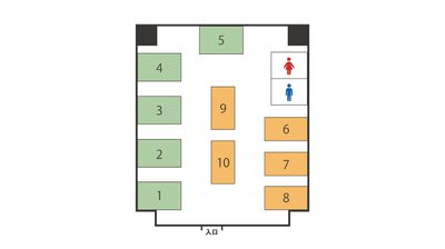 【ミニマルワークスペース南森町】 ミニマルワーク南森町No.2の間取り図