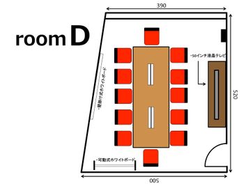 オフィスパーク青山コークス roomDの間取り図